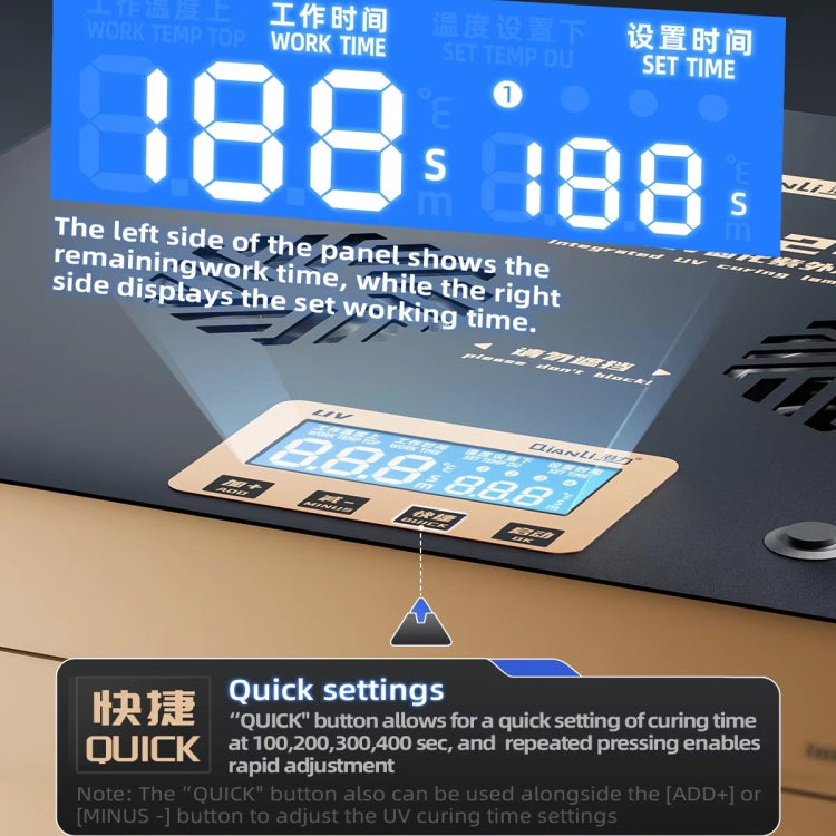 Qianli UVX24 Lámpara De Curado UV 16 Pulgadas Potente