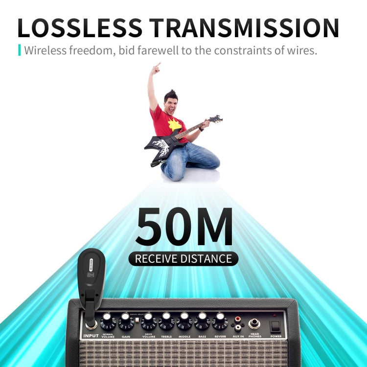 XTUGA JTSY23 Adaptador GuitarraInalámbrico UHF 30Canales