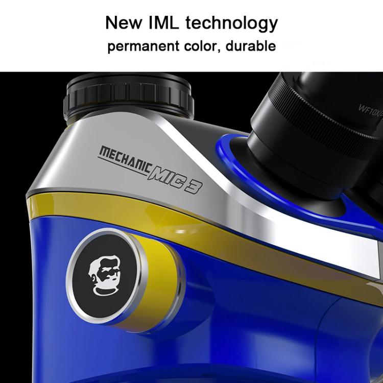 Mechanic Mic3 Microscopio Estereo Trinocular 4K Cámara Profesional