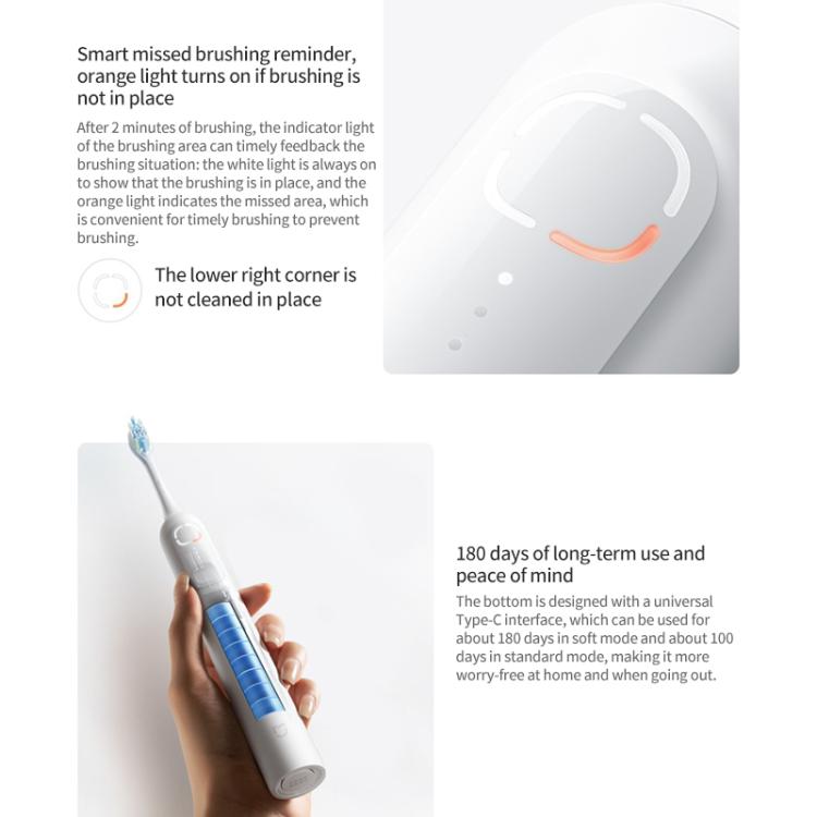 Xiaomi Mijia Cepillo De Dientes Eléctrico Sonic Sweep Eficaz 180 Días Autonomía