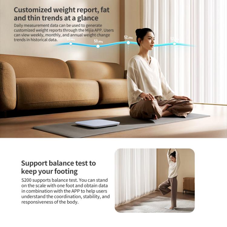 Xiaomi Mijia S200 Báscula Inteligente Rango 0.1-150 Kg