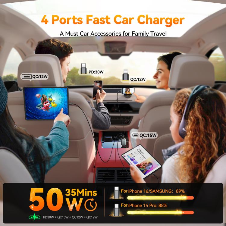 Joyroom CCL05 Cargador De Coche Cable Retráctil Auto