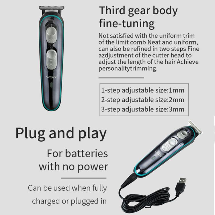 VGR V-055 Cortadora de Pelo USB Autonomía 120 Min Doméstica