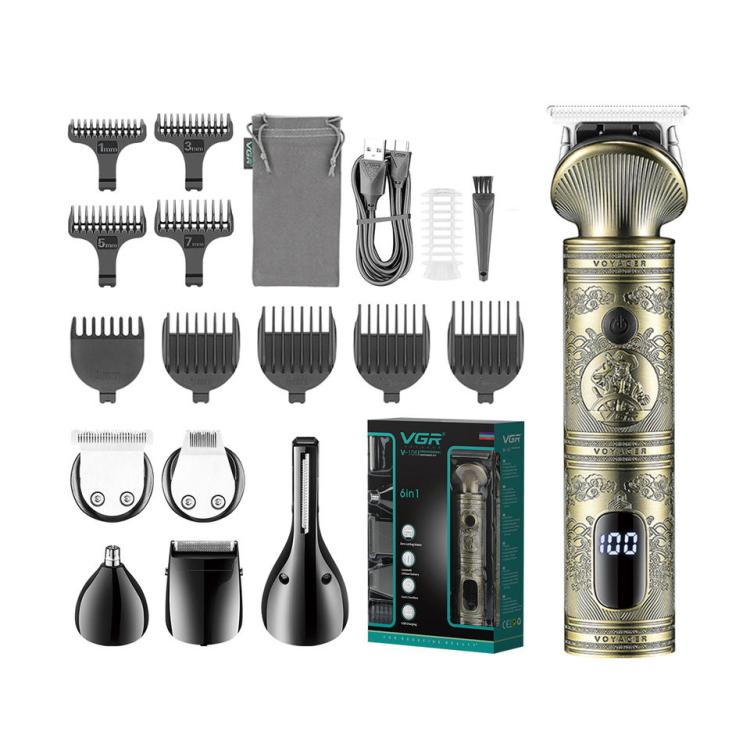 VGR V-106 Cortadora de Cabello Eléctrica Kit 6 en 1