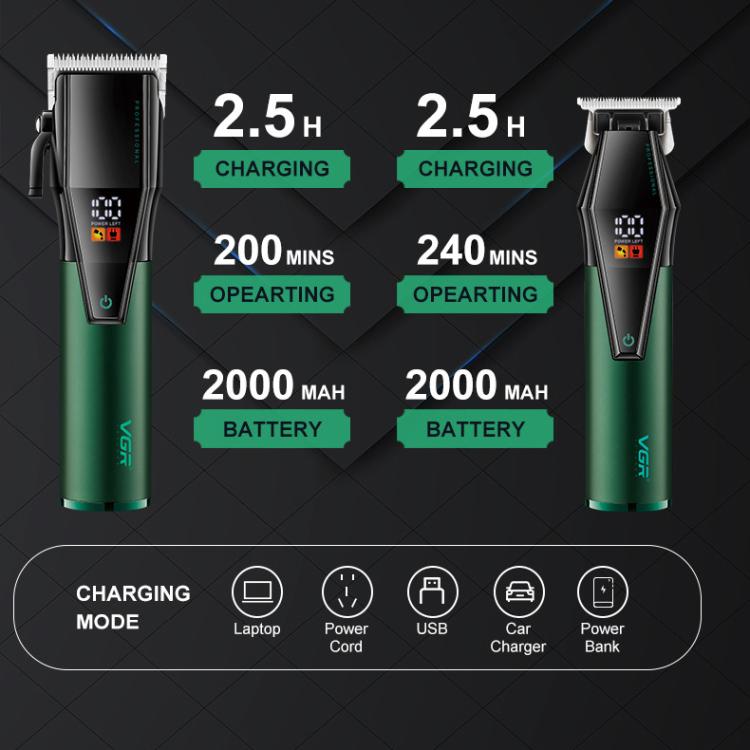 VGR V-677 Cortadora De Cabello Batería 2000 mAh Portátil