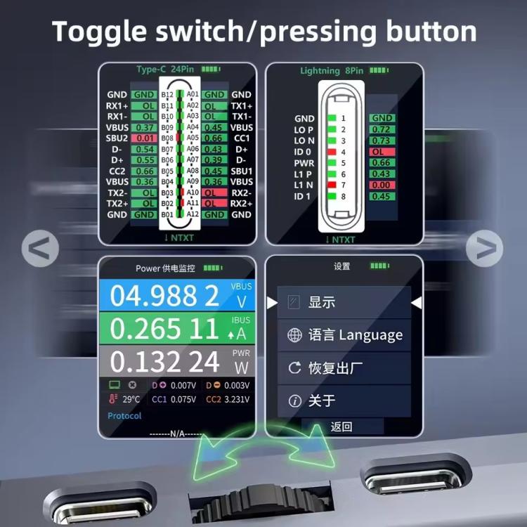 Qianli iBridge A3 Probador De Análisis De Conectores Detección Corriente