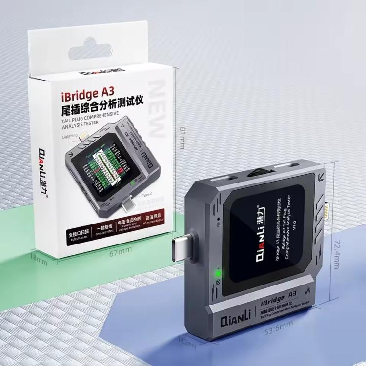 Qianli iBridge A3 Probador De Análisis De Conectores Detección Corriente