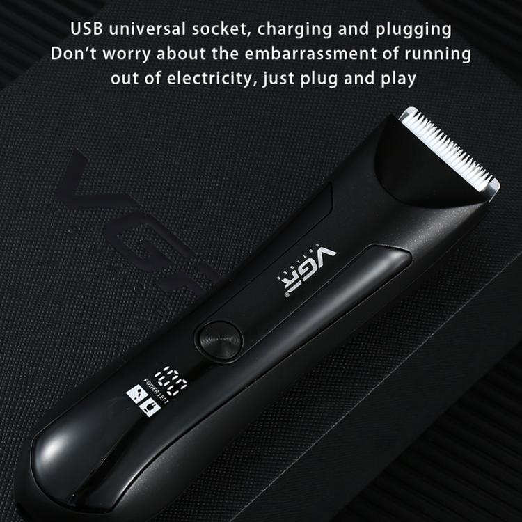VGR V-951 Cortadora De Pelo Portátil Con Pantalla LED USB