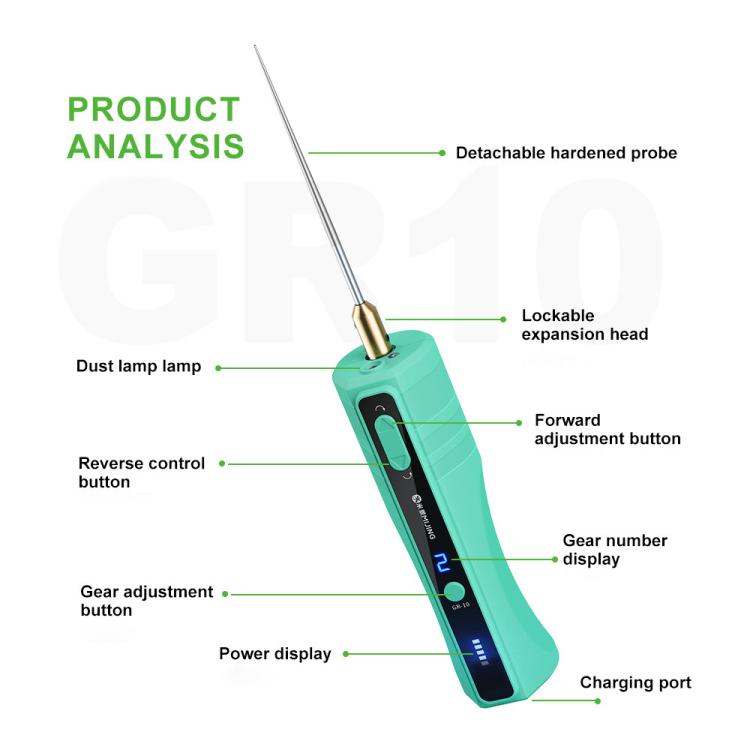 Mijing GR-10 Removedor OCA Eléctrico Velocidad Ajustable