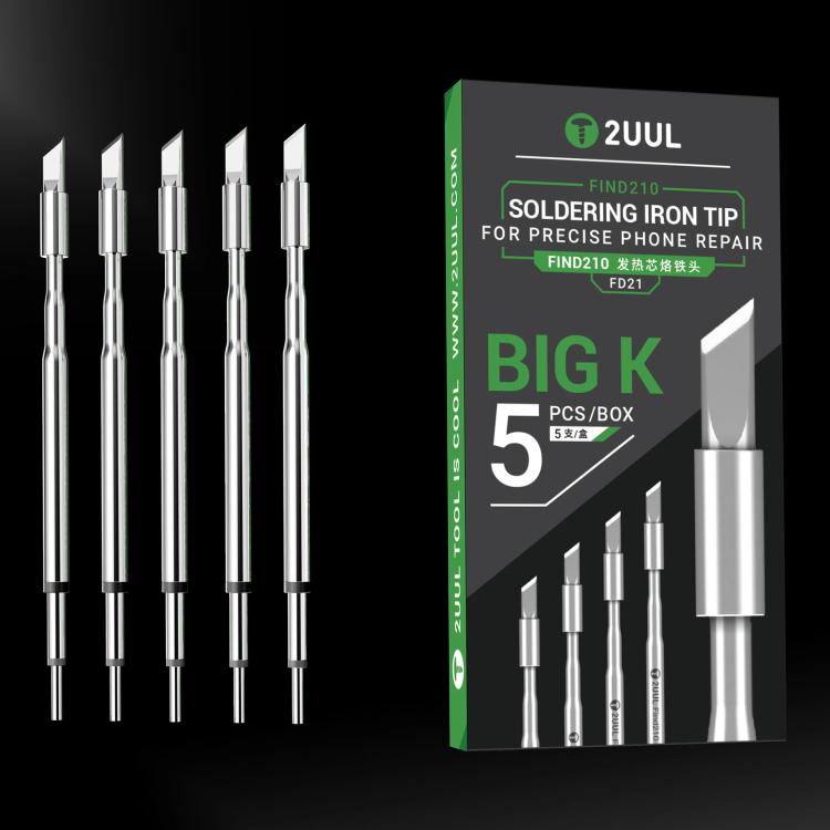BigK FD21 2UUL Puntas Anchas 4MM Para Soldador C210 5 En 1