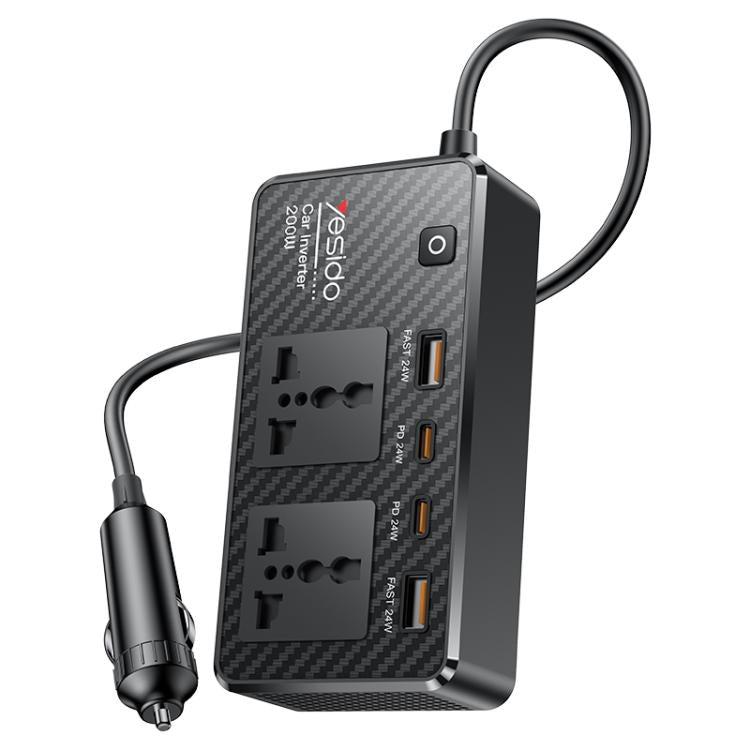 Yesido VC07 Inversor Para Coche 200W CA 220V Portátil