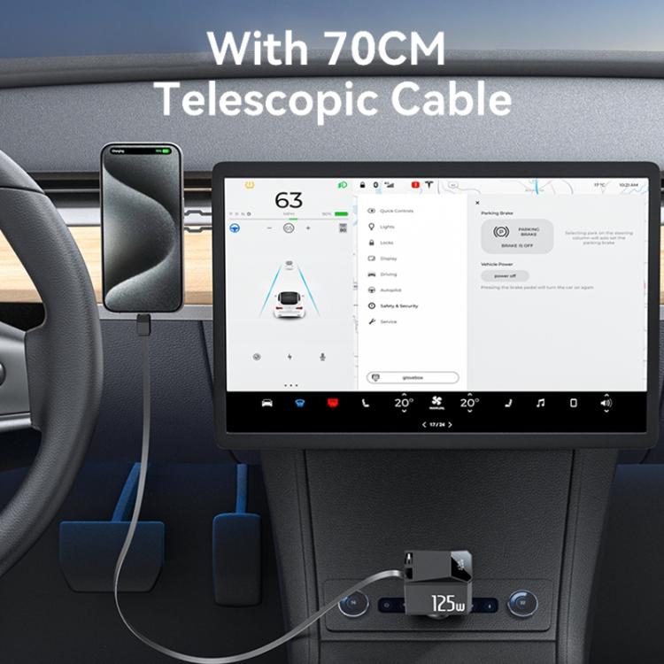 Yesido Y71 Cargador Coche 3 En 1 125W Para Vehículos
