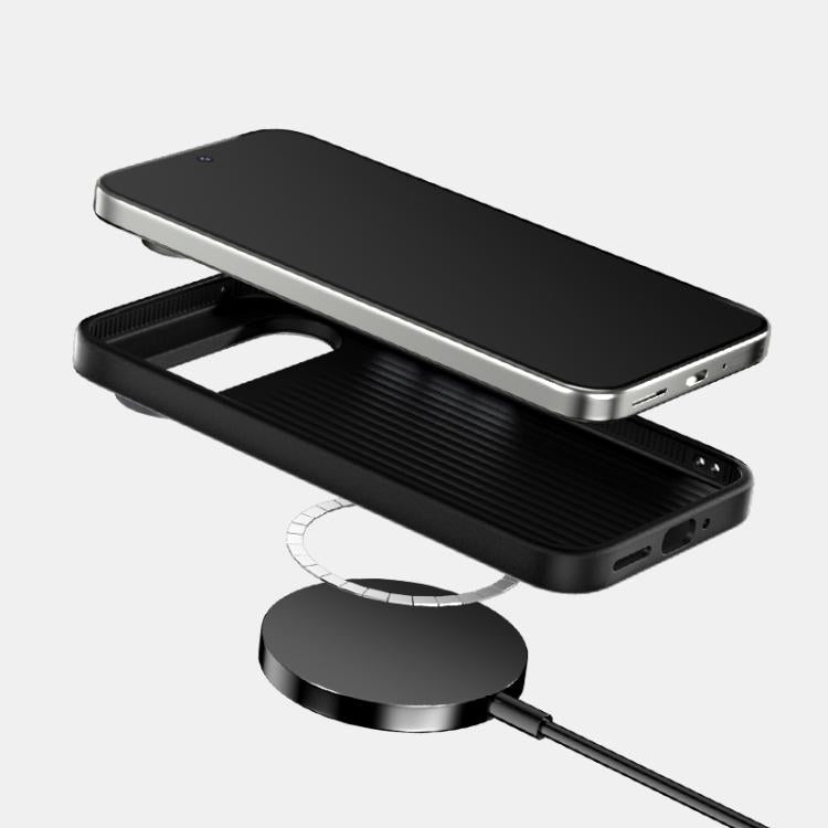 Funda de cuero con patrón ABEL Ruyi 6D Micro Relief MagSafe para teléfono, For Google Pixel 9a, For Google Pixel 9 Pro XL, For Google Pixel 9 / 9 Pro
