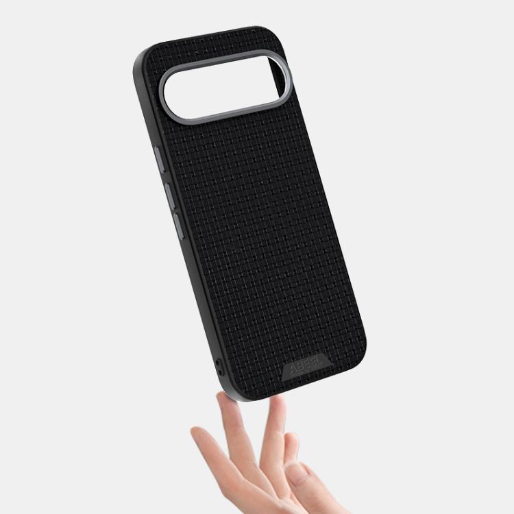 Funda de cuero con patrón ABEL Ruyi 6D Micro Relief MagSafe para teléfono, For Google Pixel 9a, For Google Pixel 9 Pro XL, For Google Pixel 9 / 9 Pro