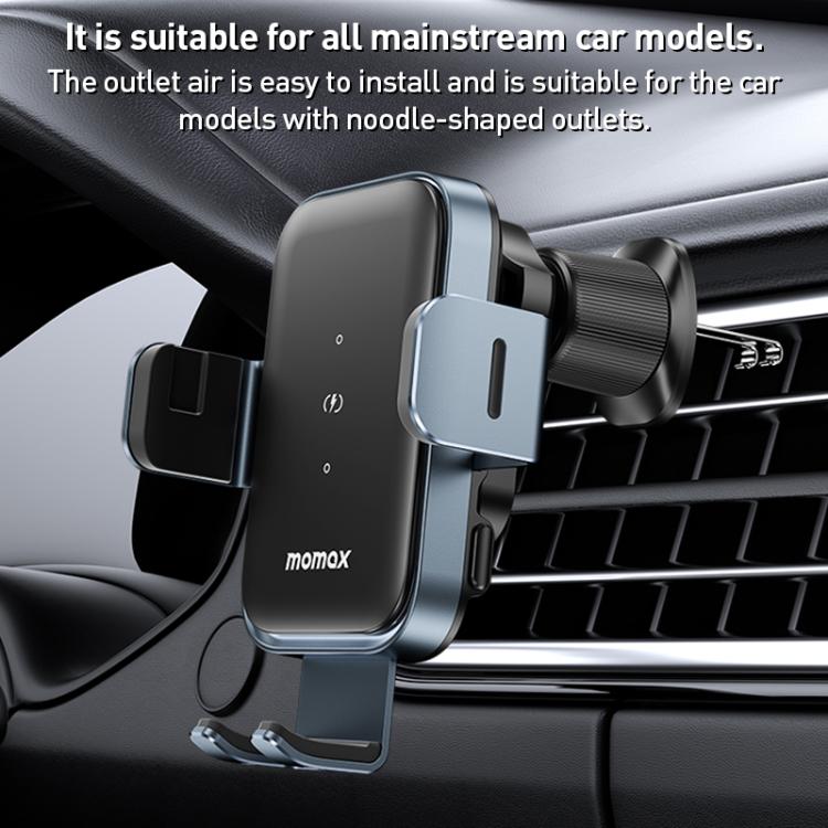 MOMAX CM26E Q Mount Soporte Cargador Inalámbrico 15W Coche