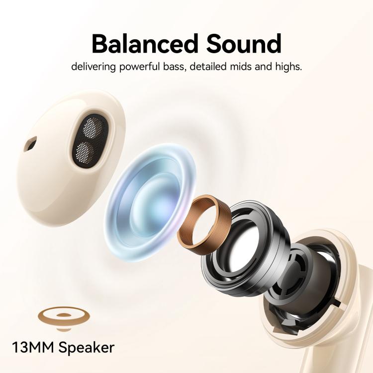 JOYROOM Jpods JR-PB3 Auriculares Inalámbricos Verdaderos Sonido Equilibrado Batería de 6 Horas