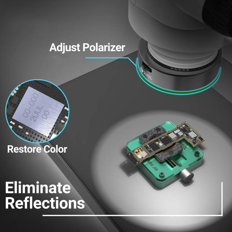 2UUL MS97 Microscopio Dust Proof Luz Polarizada Pro
