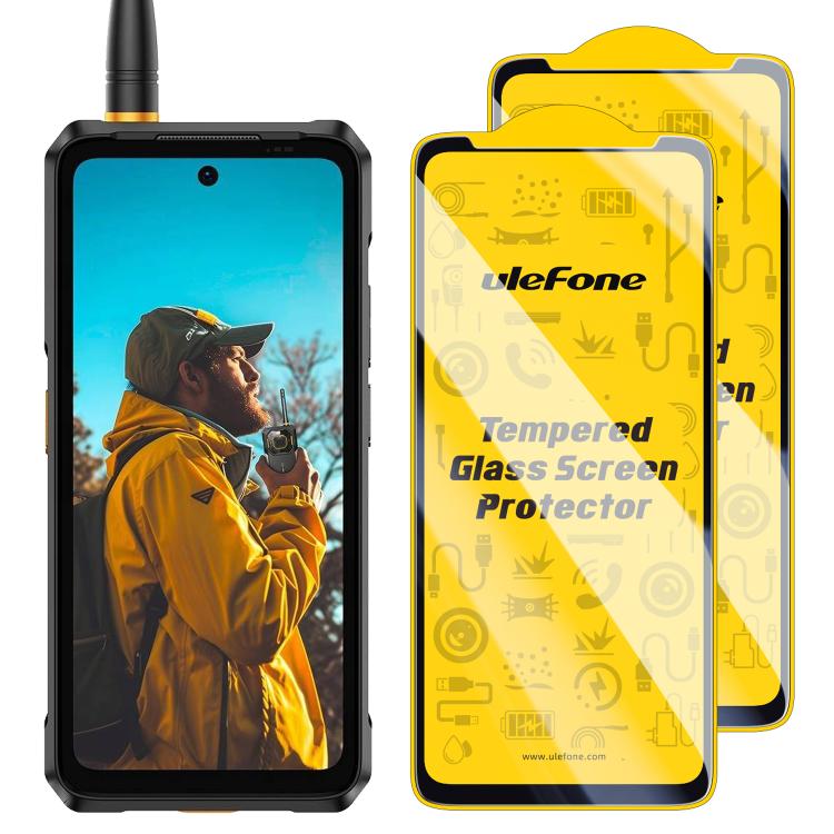 Ulefone 9H HD Protector Pantalla Antihuellas Templado Pack 2