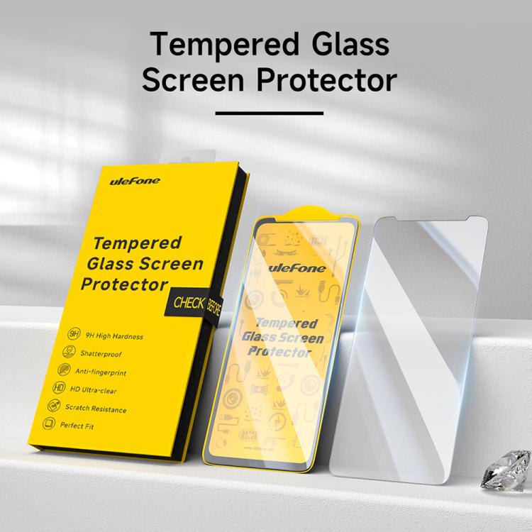 Ulefone 9H HD Protector Pantalla Antihuellas Templado Pack 2