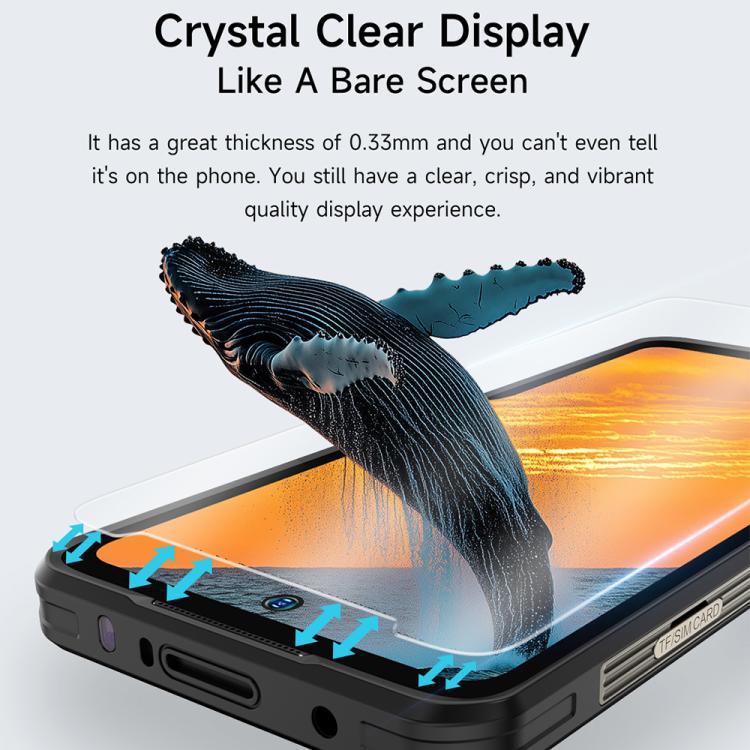 Ulefone 9H HD Protector Pantalla Antihuellas Templado Pack 2