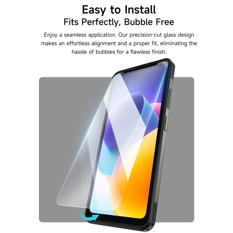 Ulefone 9H HD Protector Pantalla Antihuellas Templado Pack 2