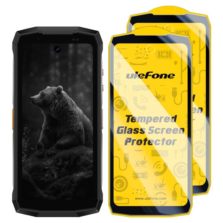 Ulefone 9H HD Protector Pantalla Antihuellas Templado Pack 2