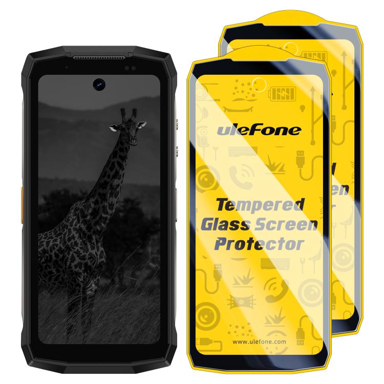 Ulefone 9H HD Protector Pantalla Antihuellas Templado Pack 2