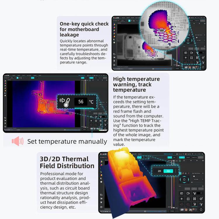 QianLi L256 iStele Cámara termográfica Dual espectral
