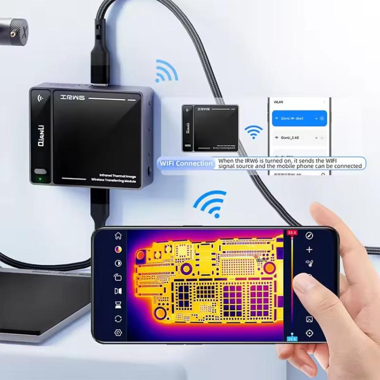 QianLi IRW6 Módulo Inalámbrico de ImágenesTérmicas WiFi Tiempo Real