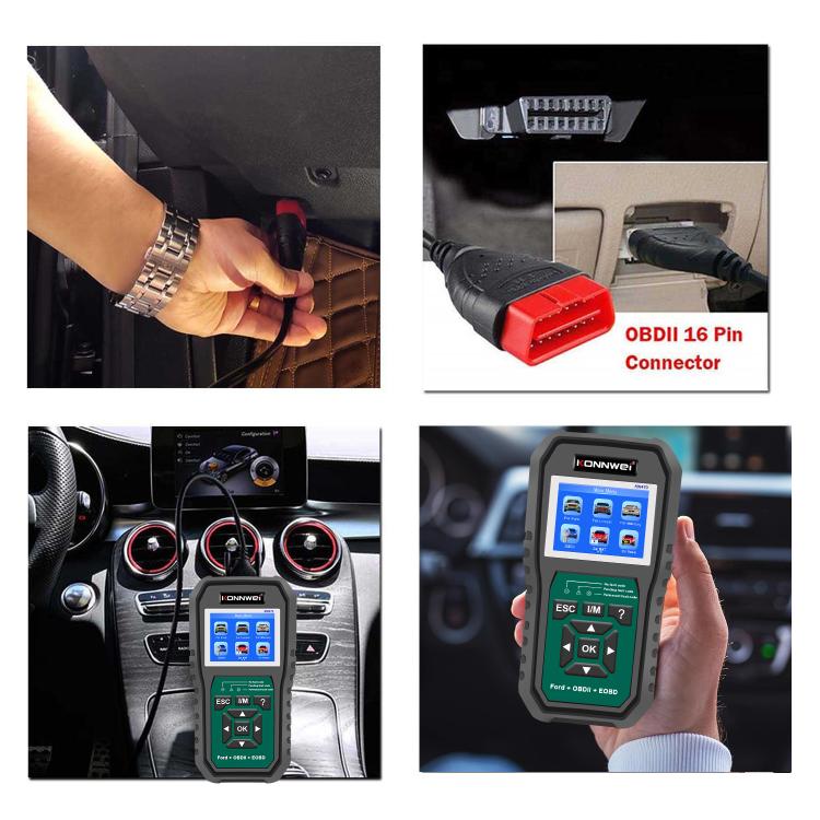 KONNWEI KW470 Escáner OBD2 Ford Pantalla Color 2.8 Pulgadas Moderno