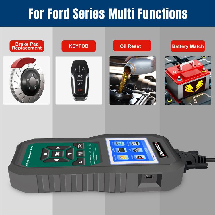 KONNWEI KW470 Escáner OBD2 Ford Pantalla Color 2.8 Pulgadas Moderno