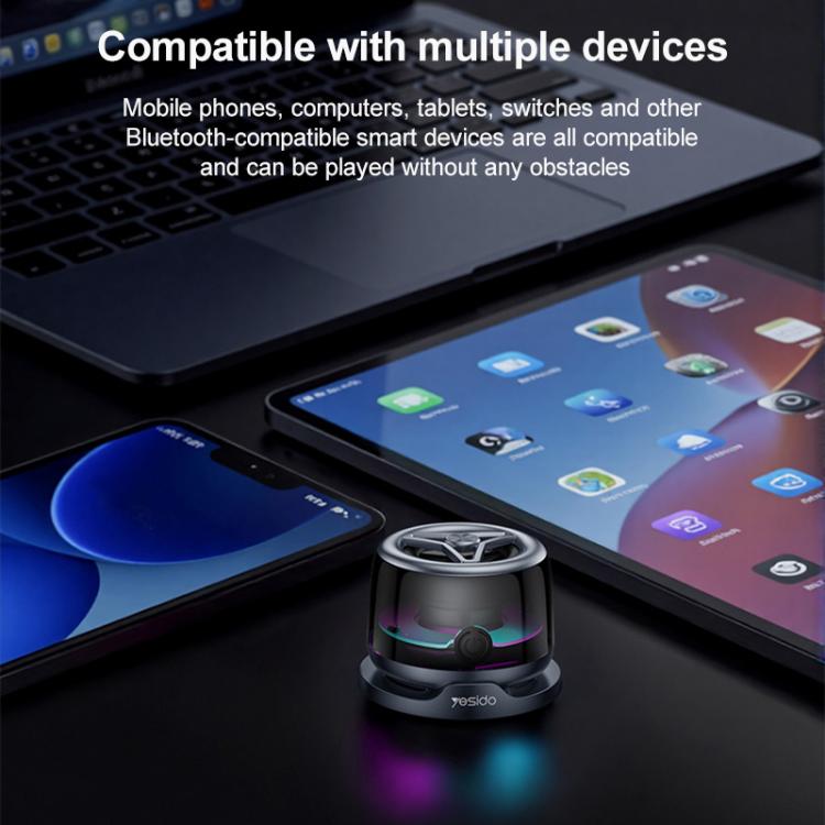 Yesido YSW32 Altavoz Mini Inalámbrico RGB Bluetooth 5.3 Calidad de Sonido Alta Definición