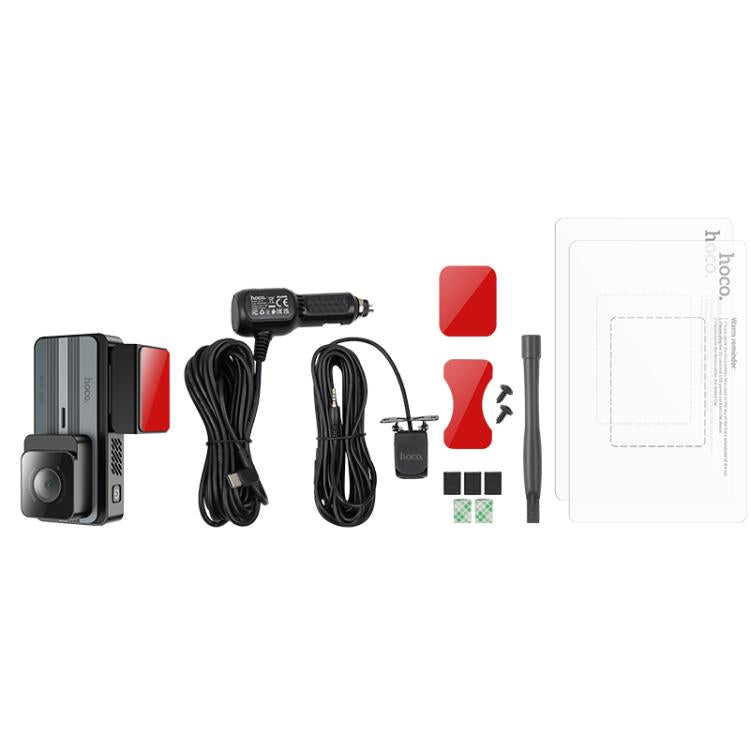 Hoco DV12 Dash Cam GPS 2K Cámara Trasera Para Vehículo