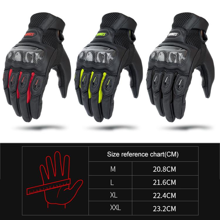SOMAN MG21 Guantes De Moto Off Road Protección Con Fibra De Carbono