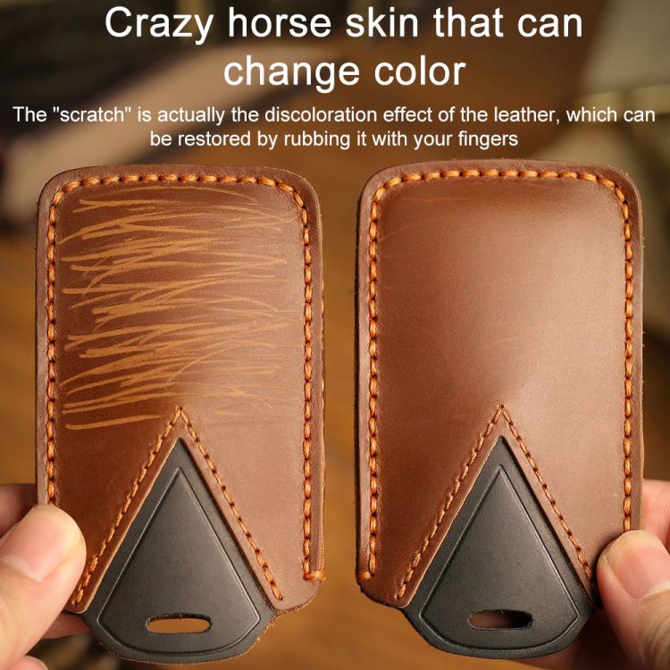 Kia B087 Protector de Llave Cuero Crazy Horse para Carnival