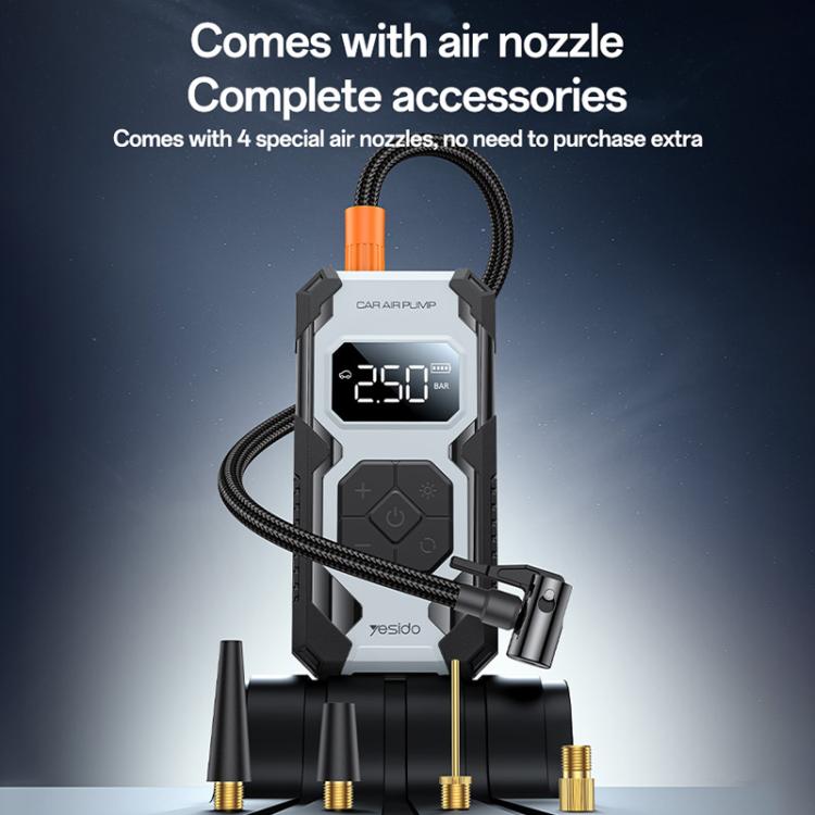 Yesido VC12 Bomba De Aire Para Coche Inalámbrica Inflador De Neumáticos 7800mAh