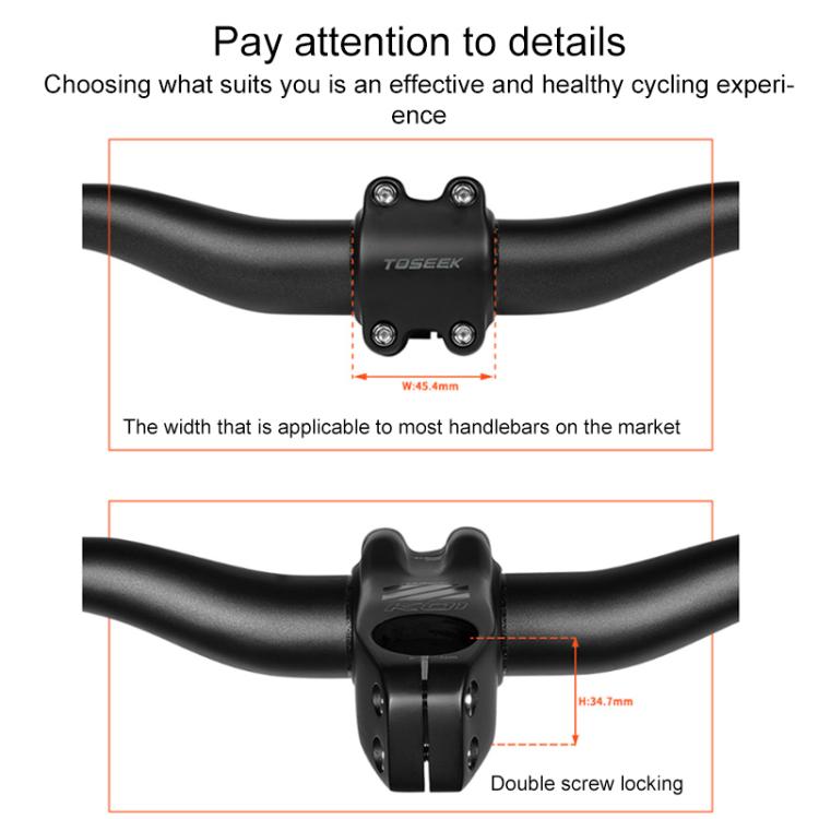 TOSEEK K01 Manillar Bicicleta Fibra De Carbono Riser