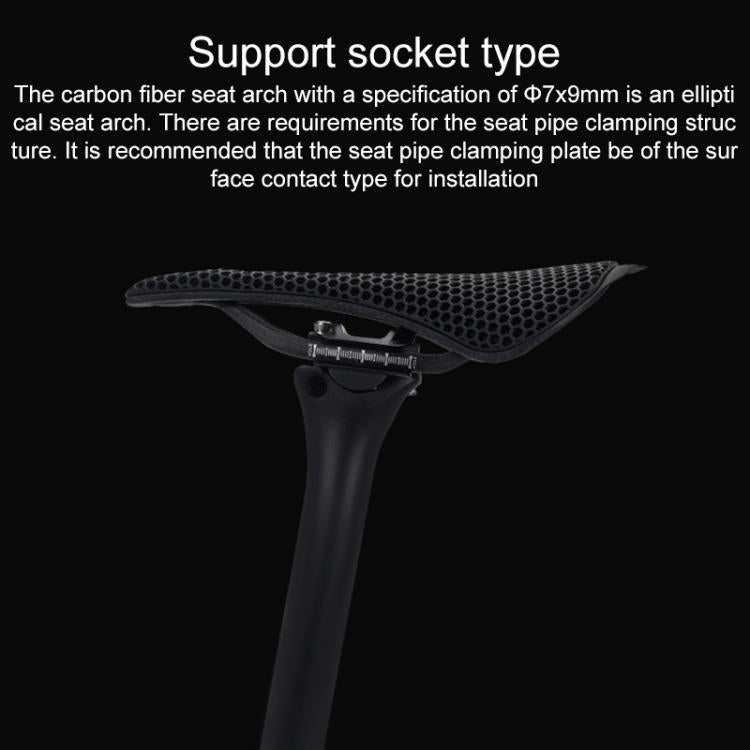 TOSEEK P300 Asiento de Bicicleta de Fibra de Carbono