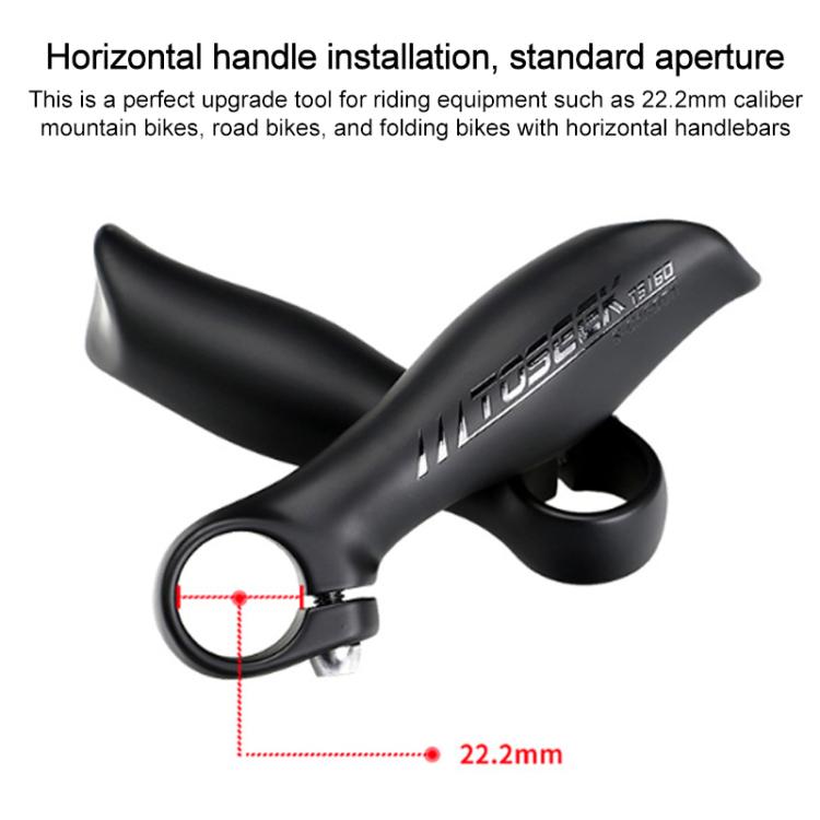 Toseek Manillar MTB Cuerno de Fibra de Carbono Premium