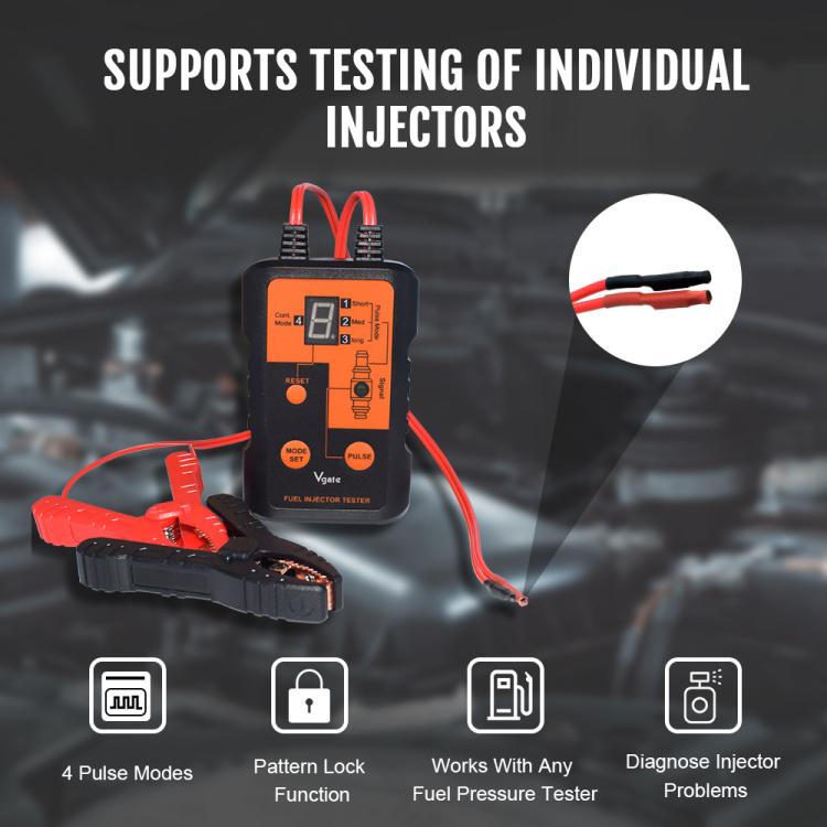 Vgate VT200 12V Car Injector Tester Cuatro Modos Pulso