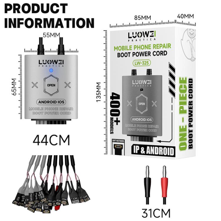 Luowei LW-325 Cable Reparación Teléfonos Alta Flexibilidad