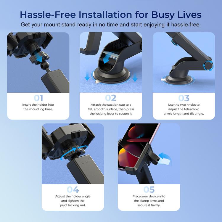 OUKITEL 360 Grados Soporte Teléfono Bicicleta Rotatorio Universal Ajustable
