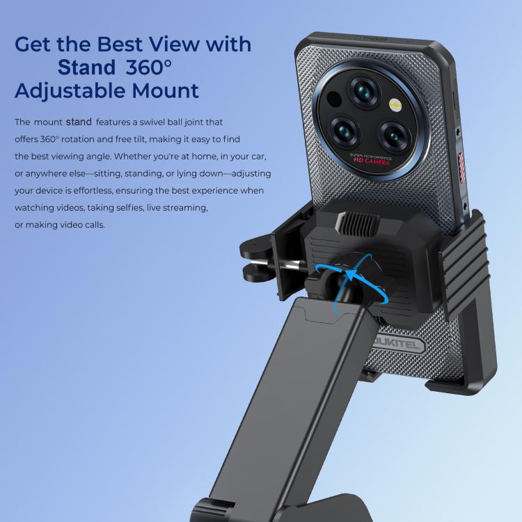 OUKITEL 360 Grados Soporte Teléfono Bicicleta Rotatorio Universal Ajustable