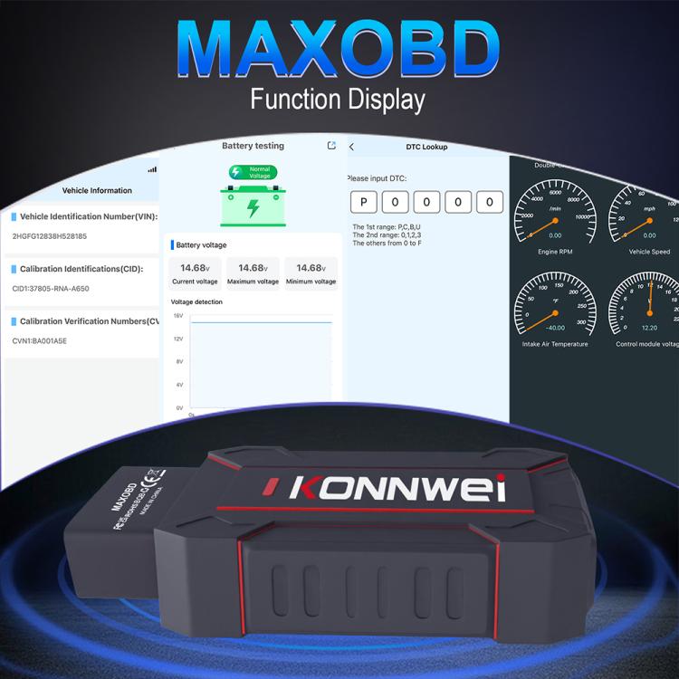 KONNWEI MAXOBD Full Car Scanner OBD2 Lectura De Códigos