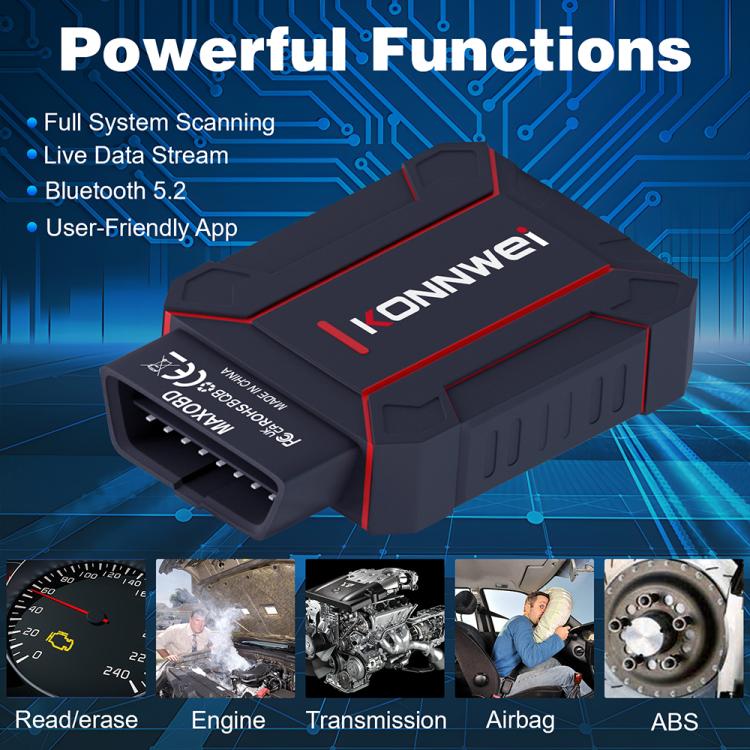 KONNWEI MAXOBD Full Car Scanner OBD2 Lectura De Códigos