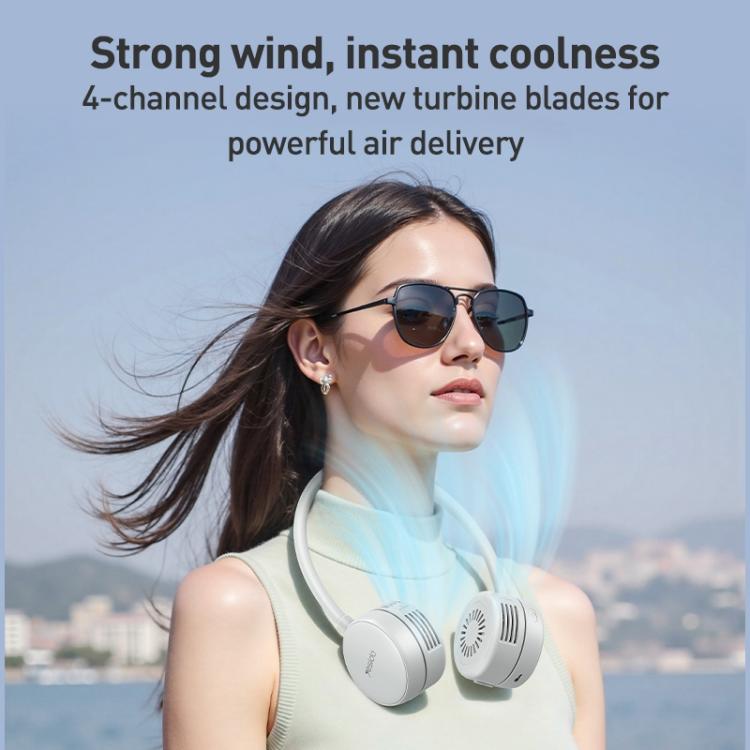 Yesido YF17 Ventilador Portátil Ajustable de Cuello Batería de 1000 mAh Tres Modos de Viento