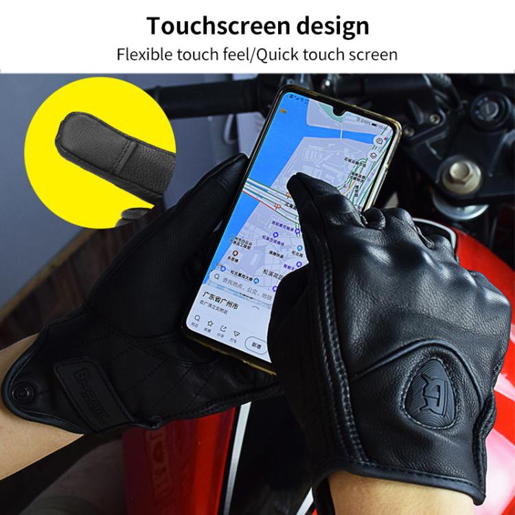 GHOST RACING GR-ST07 Guantes Moto Invierno Forro Terciopelo
