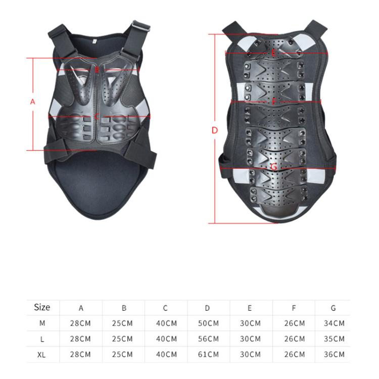 GHOST RACING GH-HJY08 Chaleco Protector Motocicleta Dura