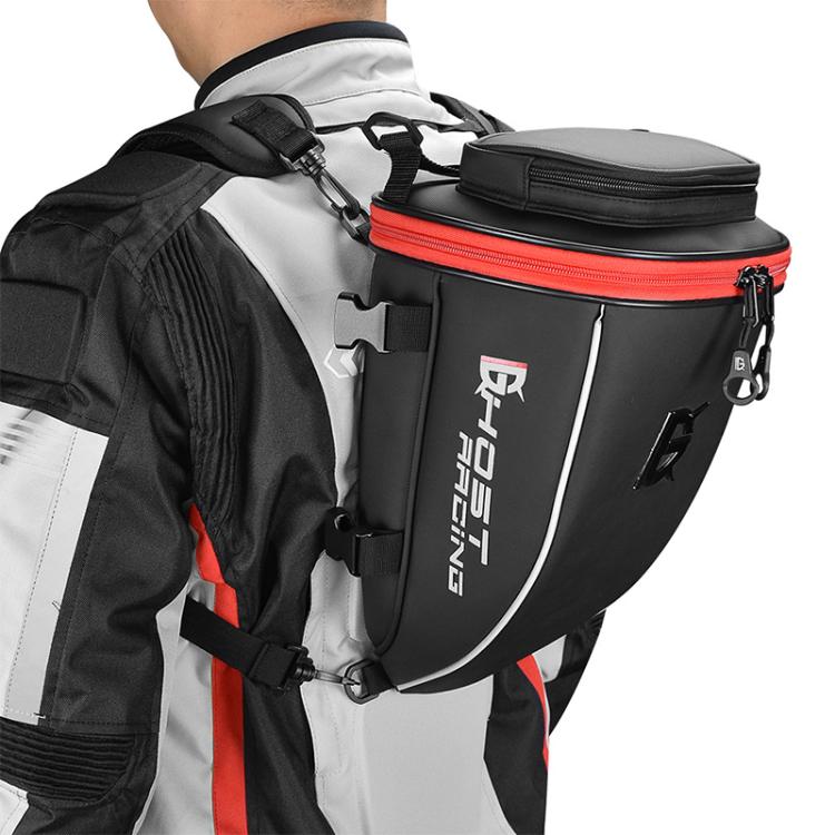 GHOST RACING GR CWB06 Bolsa Trasera Motocicleta Cuero PU