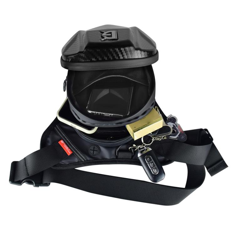Ghost Racing GR-TB07 Mochila de Pierna Moto Carcasa Rígida